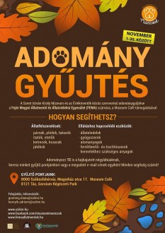 Múzeumi Mancsok - adománygyűjtés indult a FEMA támogatásáért